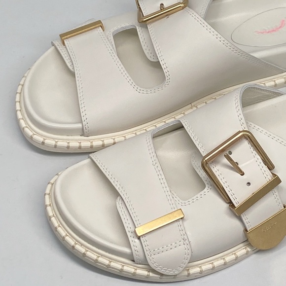 Chloe Rebecca Leather Slide Sandals size 39 - Picture 10 of 15